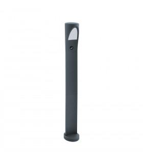1 Light Outdoor Bollard Light with PIR Motion Sensor Anthracite IP44, E27