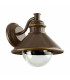 1 Light Outdoor Wall Downlight Brown, Copper IP44, E27