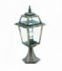 1 Light Outdoor Pedestal Lantern Black, Gold IP44, E27