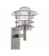 1 Light Outdoor Wall Lantern with PIR Motion Sensor Stainless Steel 2044, E27