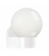 1 Light Outdoor Wall Light White IP44, E27