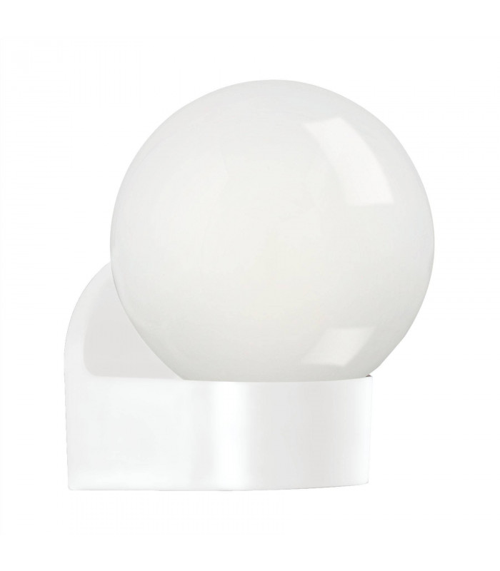 1 Light Outdoor Wall Light White IP44, E27