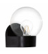 1 Light Outdoor Wall Light Black IP44, E27