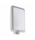 1 Light Outdoor Flush Wall Light with PIR Motion Sensor Stainless Steel, White IP44, E27