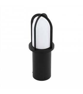 1 Light Outdoor Pedestal Light Black IP44, E27