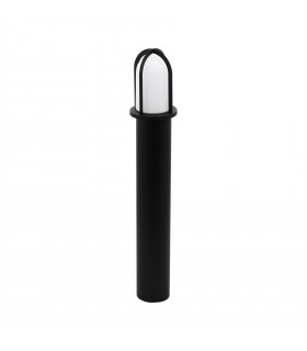 1 Light Outdoor Tall Bollard Light Black IP44, E27