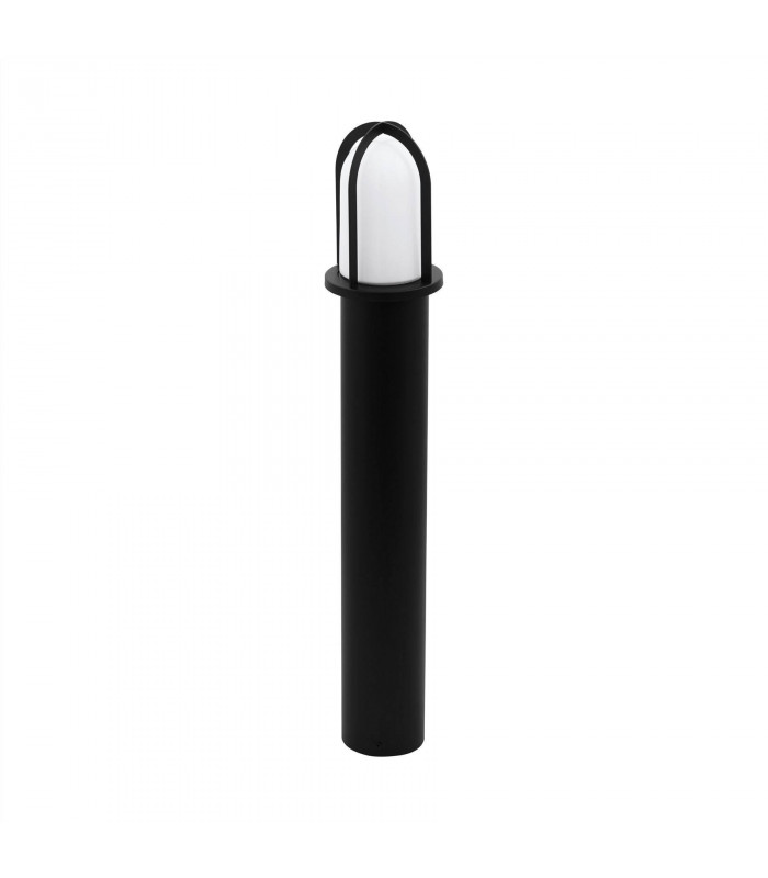 1 Light Outdoor Tall Bollard Light Black IP44, E27