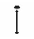 1 Light Outdoor Bollard Light Black IP44, E27