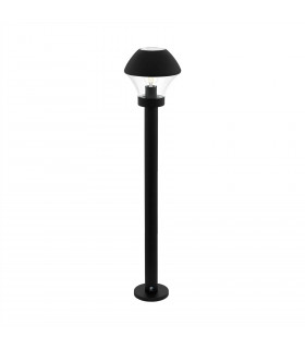 1 Light Outdoor Bollard Light Black IP44, E27