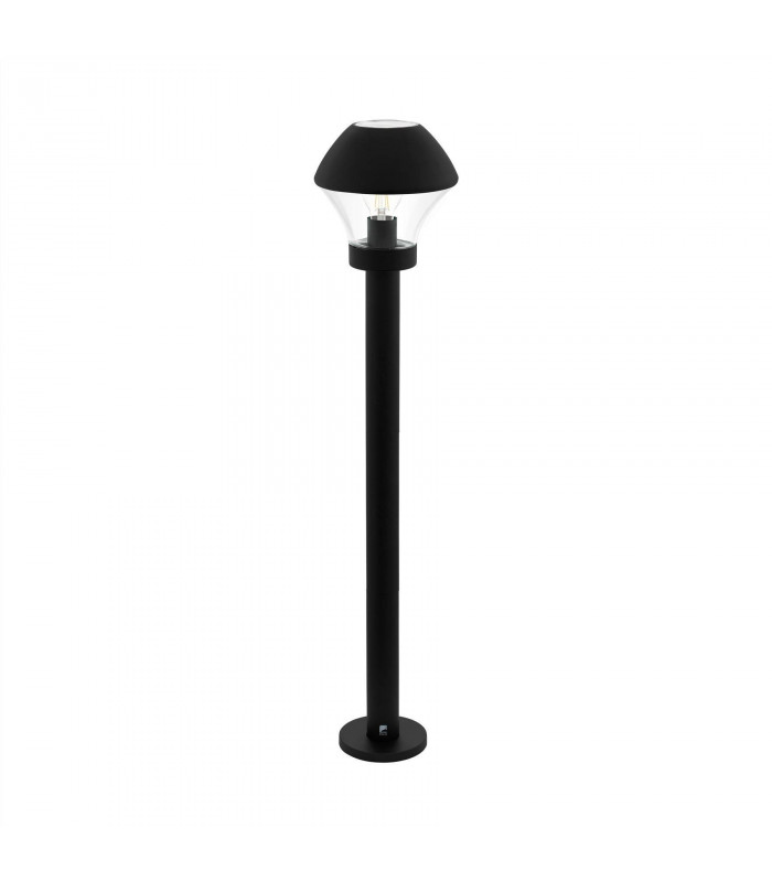 1 Light Outdoor Bollard Light Black IP44, E27
