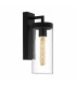 1 Light Outdoor Wall Light Black IP44, E27
