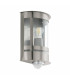 1 Light Outdoor Flush Wall Lantern with PIR Motion + Dawn / Dusk Sensor Stainless Steel IP44, E27