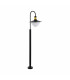1 Light Outdoor Lamp Post Black, Gold IP44, E27
