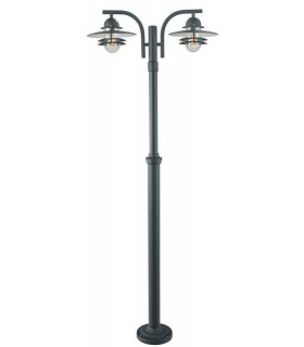 Outdoor Twin Lamp Post, E27