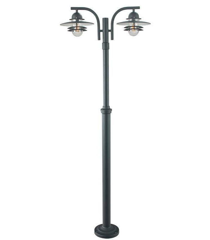 Outdoor Twin Lamp Post, E27