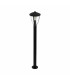 1 Light Outdoor Lamp Post Black IP44, E27
