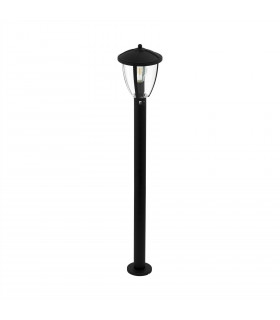1 Light Outdoor Lamp Post Black IP44, E27