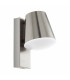 1 Light Outdoor Wall Downlight with PIR Motion Sensor Stainless Steel IP44, E27