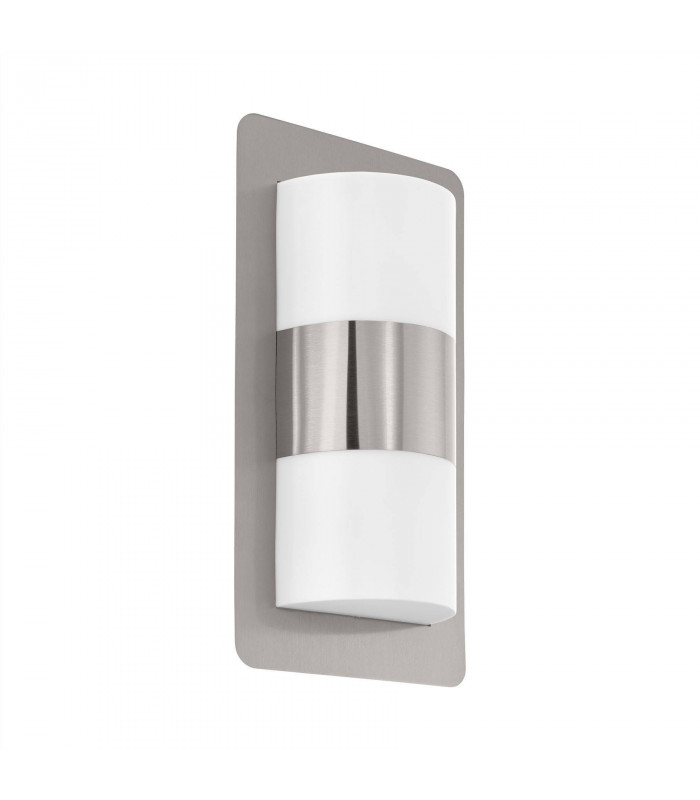 2 Light Outdoor Flush Wall Light Stainless Steel IP44, E27
