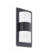 2 Light Outdoor Flush Wall Light Anthracite IP44, E27