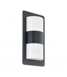 2 Light Outdoor Flush Wall Light Anthracite IP44, E27