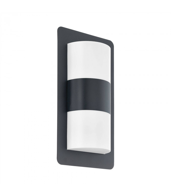 2 Light Outdoor Flush Wall Light Anthracite IP44, E27