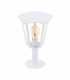 1 Light Outdoor Pedestal Light White IP44, E27