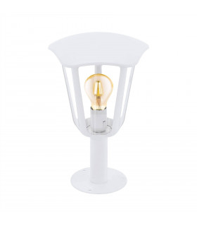 1 Light Outdoor Pedestal Light White IP44, E27