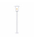1 Light Outdoor Lamp Post White IP44, E27
