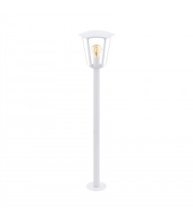 1 Light Outdoor Lamp Post White IP44, E27