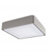 Outdoor LED Square Flush Ceiling Light Grey 22cm 644lm 3000K IP65