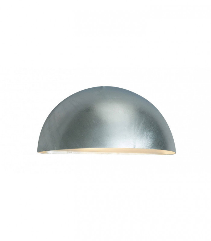 1 Light Outdoor Wall Light Galvanised IP43, E27