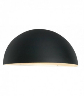 1 Light Outdoor Wall Light Black IP43, E27