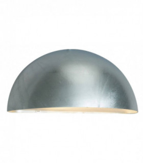 1 Light Outdoor Wall Light Galvanised IP43, E27