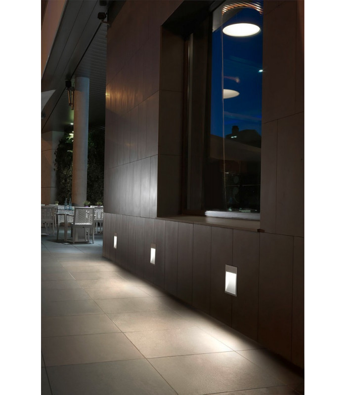 Outdoor LED Recessed Wall Light Micenas LED Urban Grey 25cm 1862lm 3000K IP65