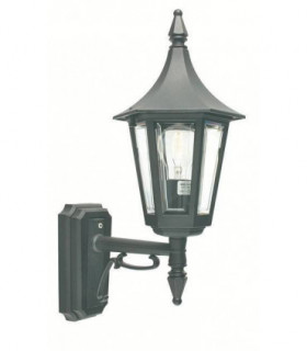 1 Light Outdoor Wall Lantern Light Black IP44, E27