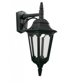 1 Light Outdoor Wall Lantern Light Black IP44, E27