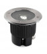 Outdoor LED Recessed Ground Uplight Stainless Steel Polished 12.5cm 522lm 3000K IP67