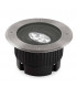 Outdoor LED Recessed Ground Uplight Stainless Steel Polished 18.4cm 1566lm 3000K IP67