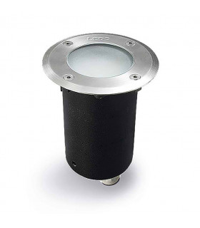 Outdoor LED Recessed Ground Uplight Stainless Steel Polished 144lm 4000K IP67