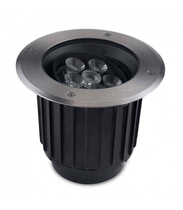 Outdoor LED Recessed Ground Uplight Stainless Steel Polished 18.5cm 1777lm 61deg. 4000K IP67