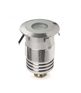 Outdoor LED Recessed Ground Uplight Stainless Steel Polished 6cm 184lm 4000K IP67
