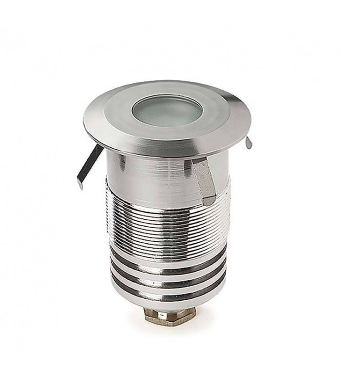 Outdoor LED Recessed Ground Uplight Stainless Steel Polished 6cm 184lm 4000K IP67