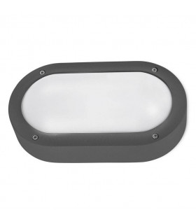 Outdoor Flush Wall Light Basic Urban Grey 1x E27 22cm 0lm IP65