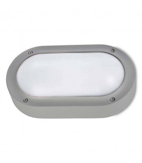 Outdoor LED Flush Wall Light Basic Urban Grey 22cm 900lm 4000K IP65