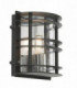 1 Light Outdoor Wall Light Black IP55, E27