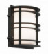 1 Light Outdoor Wall Light Black IP55, E27