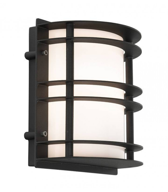 1 Light Outdoor Wall Light Black IP55, E27