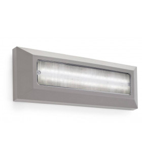 Outdoor LED Wall Surface Mounted Light Grey 8cm 440lm 4000K IP65