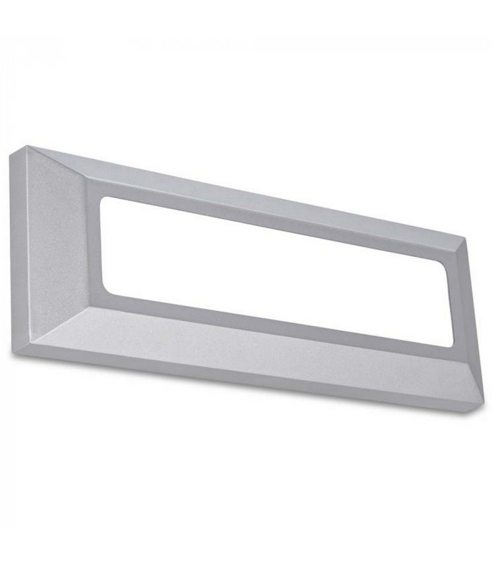 Outdoor LED Wall Surface Mounted Light Grey 8cm 440lm 4000K IP65